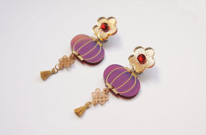 Lantern Party Earrings by Laliblue
