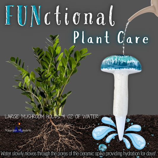 Large Mushroom Watering Spike Mountain Mudworks