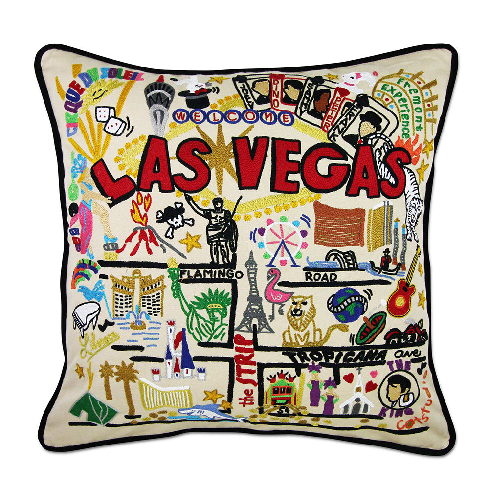 Las Vegas Hand-Embroidered Pillow Quirks!