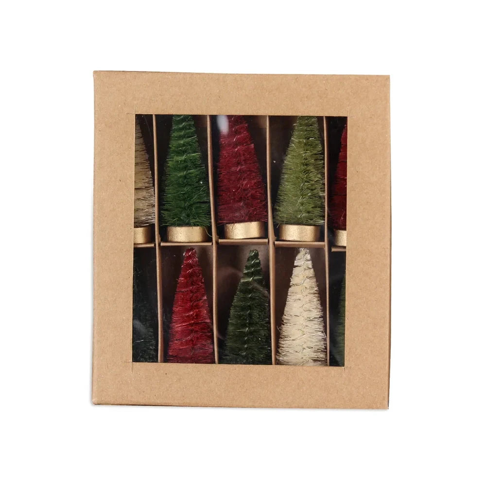 Traditional Bottle Brush Tree Set of 10 by Bethany Lowe Designs Quirks!