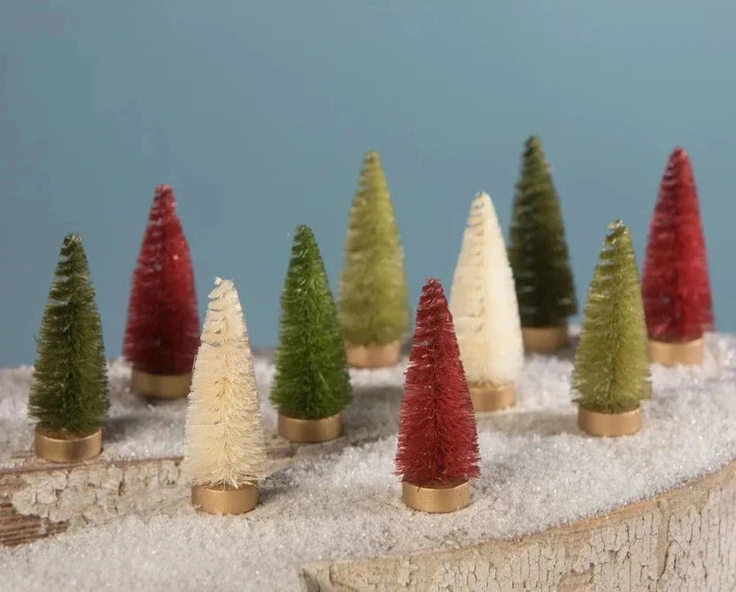 Traditional Bottle Brush Tree Set of 10 by Bethany Lowe Designs Quirks!