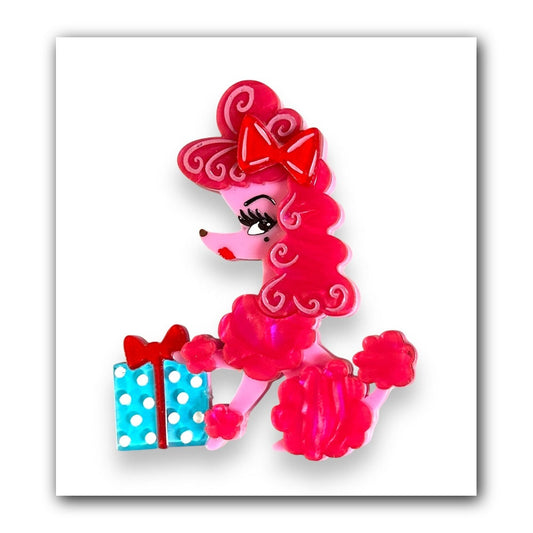 Mimi Loves Christmas Brooch by Miss Fluff x Lipstick & Chrome