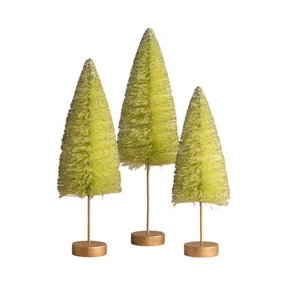 Lime Green Halloween Trees Set of 3 by Bethany Lowe Designs Quirks!