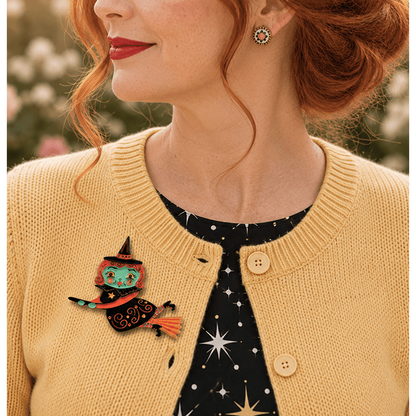 Broomhilda Brooch by Johanna Parker x Lipstick & Chrome