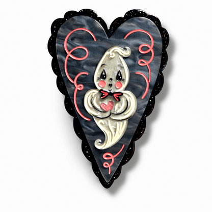 Haunted Heart Brooch by Johanna Parker x Lipstick & Chrome