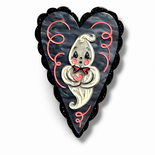 Haunted Heart Brooch by Johanna Parker x Lipstick & Chrome
