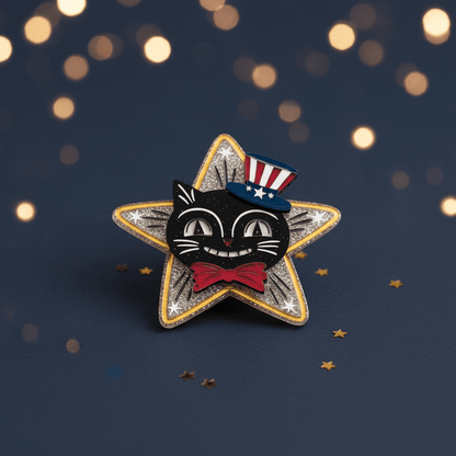 Hiss Bang Pop Brooch by Johanna Parker x Lipstick & Chrome