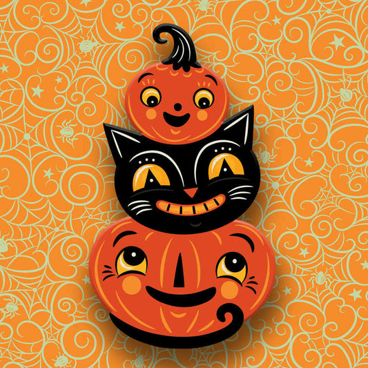 Jolly Jack Pumpkin Stack Brooch by Johanna Parker x Lipstick & Chrome