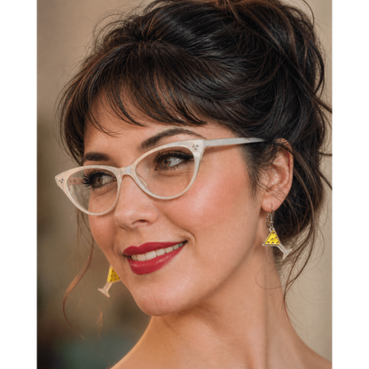 Martini Drop Earrings by Lipstick & Chrome