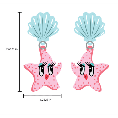 Starfish Starlet Earrings by Miss Fluff x Lipstick & Chrome