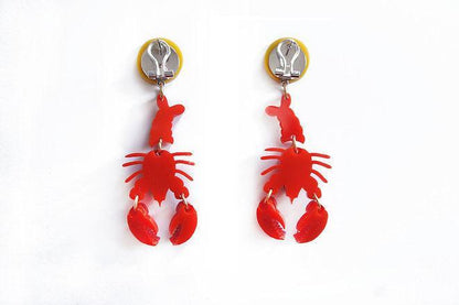 Lobster Earrings by Laliblue