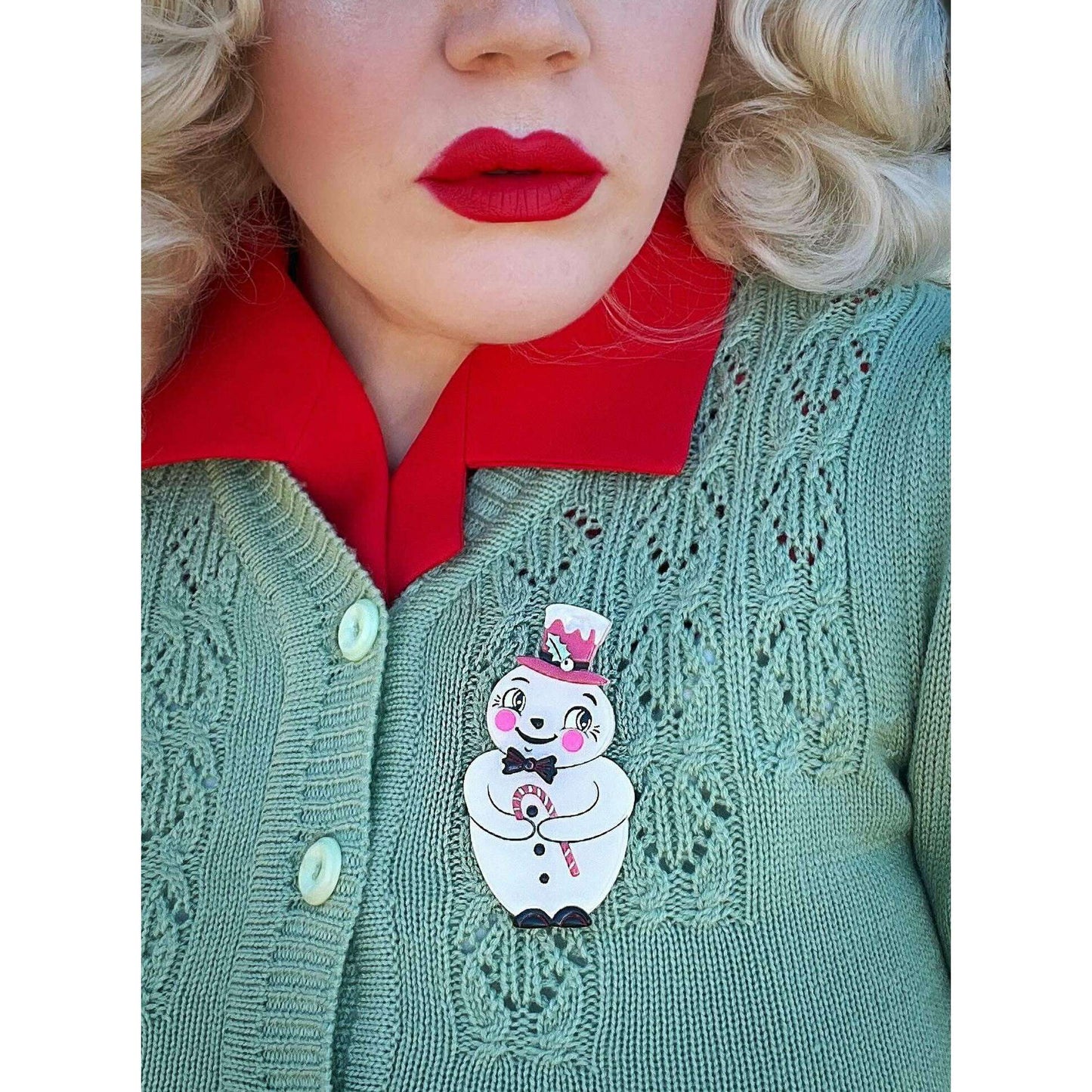 Love at Frost Sight PINK Brooch Johanna Parker x Lipstick & Chrome