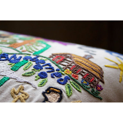 Maine Hand-Embroidered Pillow Quirks!