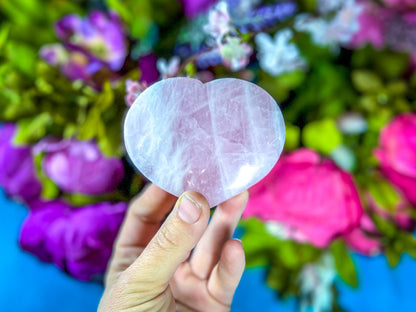 Rose Quartz Crystal Heart