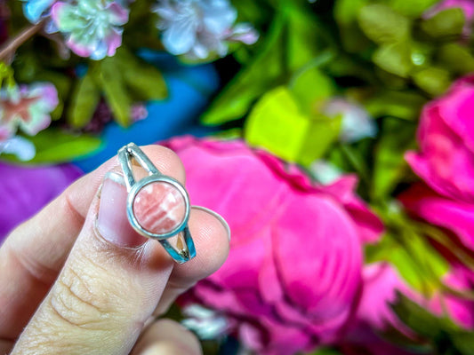 Rhodochrosite Rings Size 9