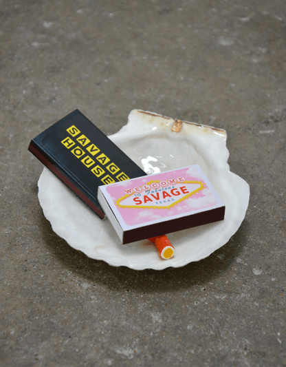 MATCH MADE IN SHELL ASHTRAY