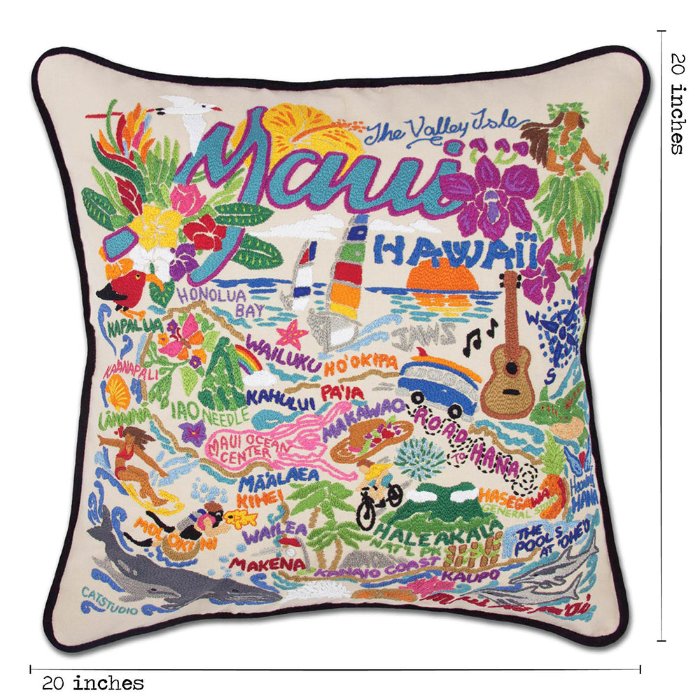 Maui Hand-Embroidered Pillow Quirks!