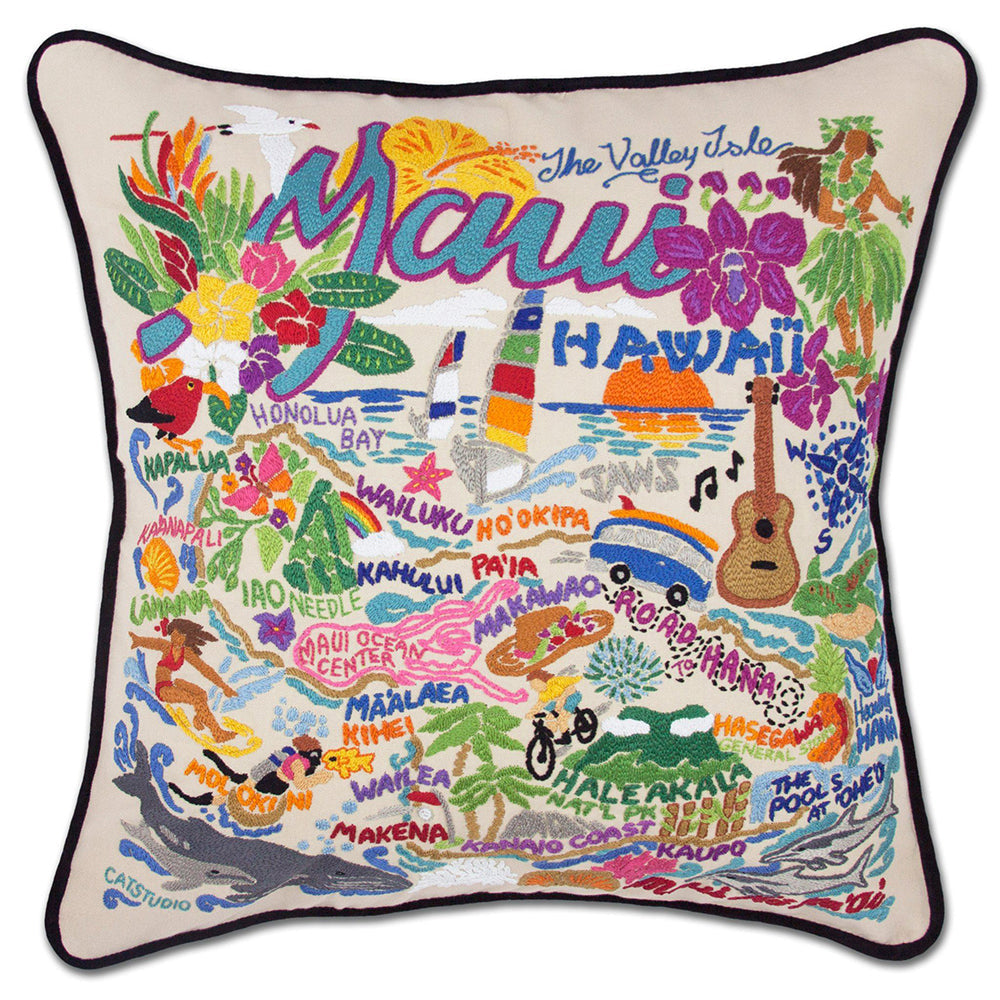Maui Hand-Embroidered Pillow Quirks!