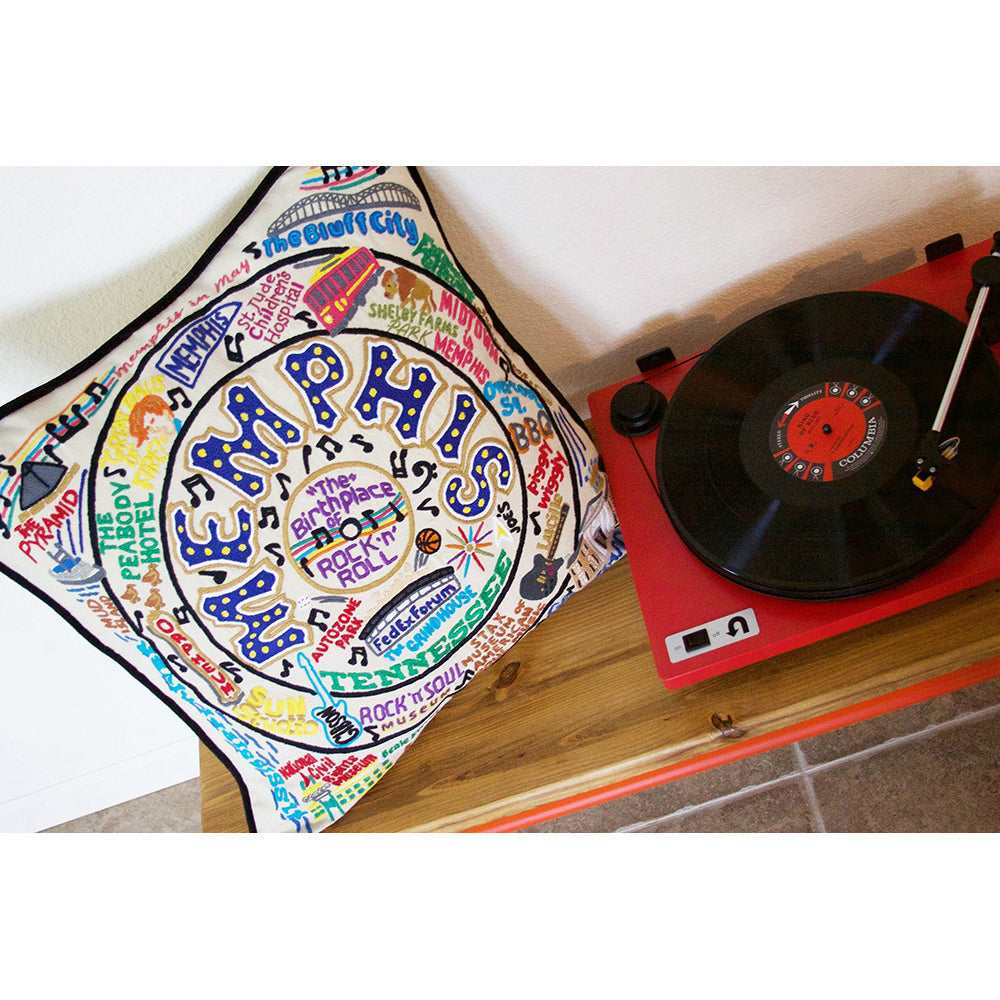 Memphis Hand-Embroidered Pillow Quirks!