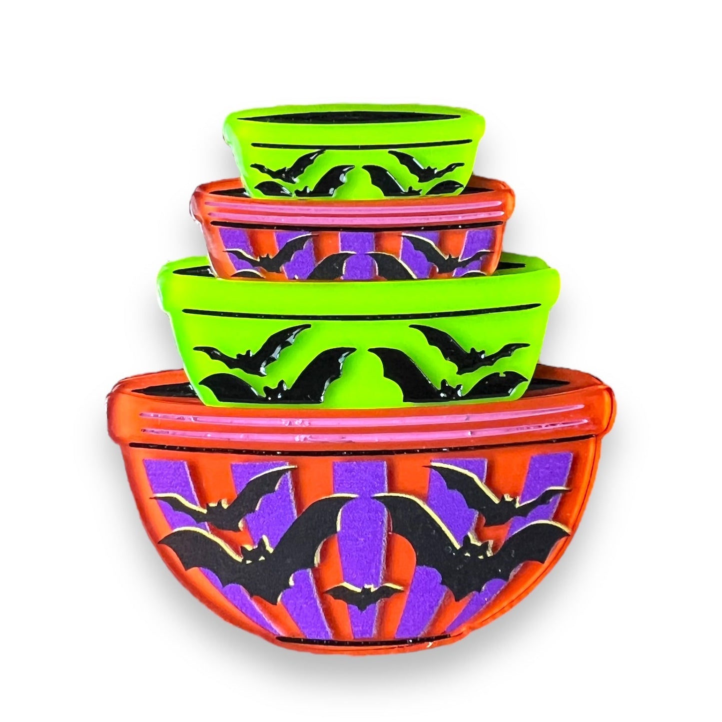 Menacing Mixers Halloween Bowls Brooch by Lipstick & Chrome Quirks!