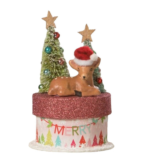 Merry Brights Deer on Box by Bethany Lowe Designs Quirks!