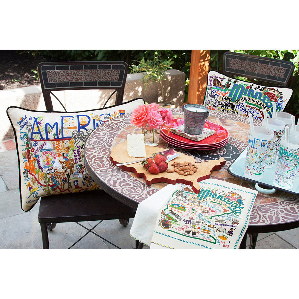 Minnesota Hand-Embroidered Pillow Quirks!
