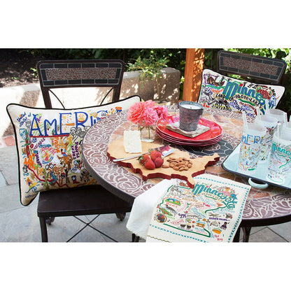 Minnesota Hand-Embroidered Pillow Quirks!