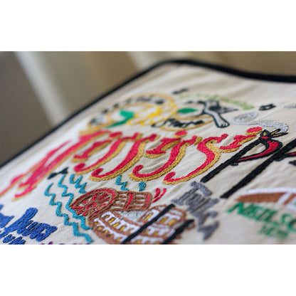 Mississippi Hand-Embroidered Pillow Quirks!