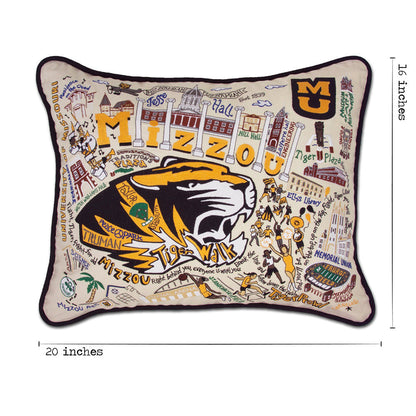 Missouri, University of (Mizzou) Collegiate Hand-Embroidered Pillow Quirks!