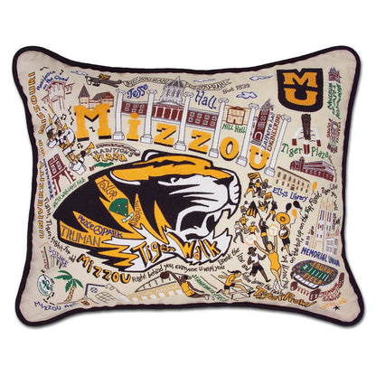 Missouri, University of (Mizzou) Collegiate Hand-Embroidered Pillow Quirks!
