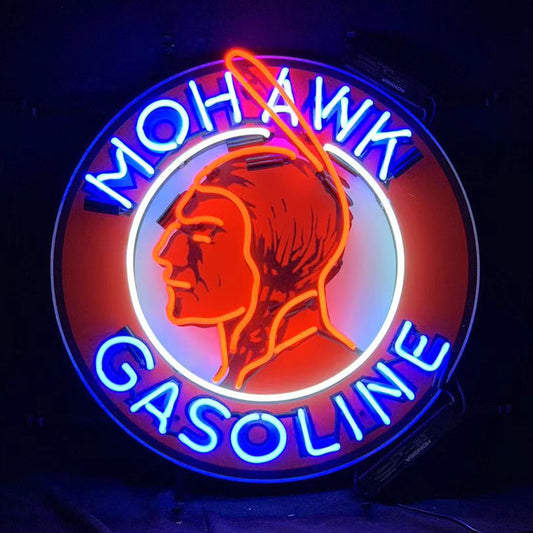 Mohawkk Gasoline Neon Signs Light Neon Signs Land