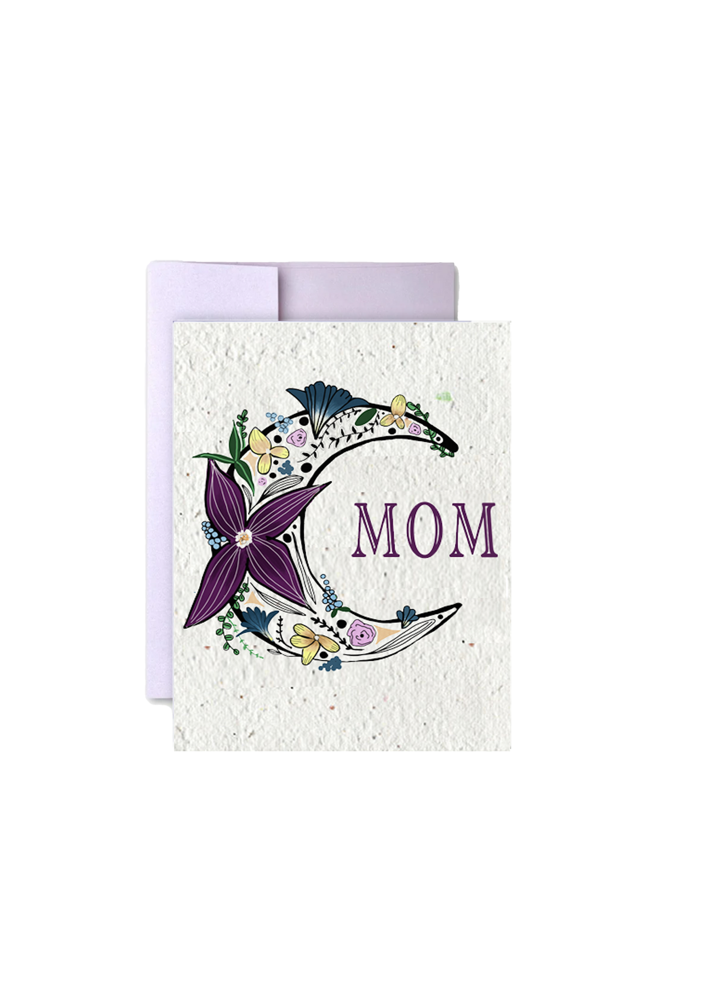 Moonlit Blooms: Wildflower Seed Paper MOM Card