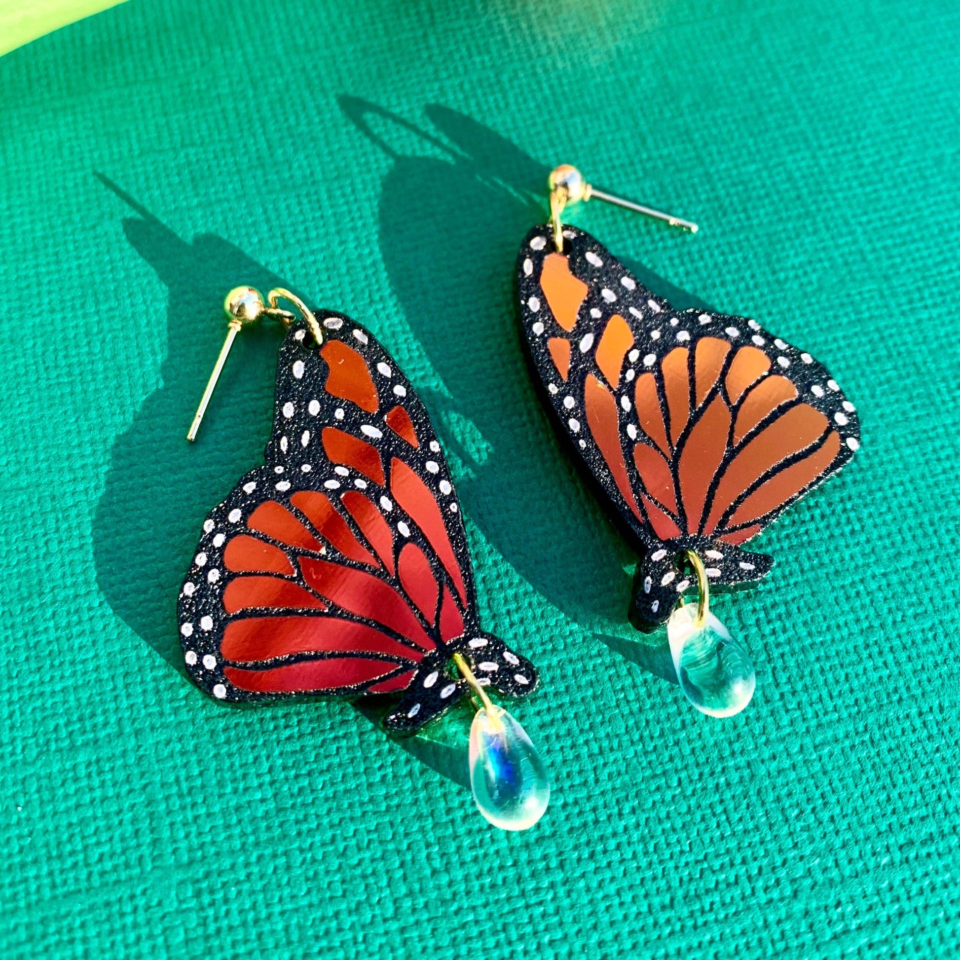 Garden Queen Acrylic Monarch Earrings Quirks!