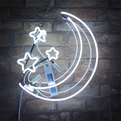Moon and Stars Neon Light Sign Neon Signs Land