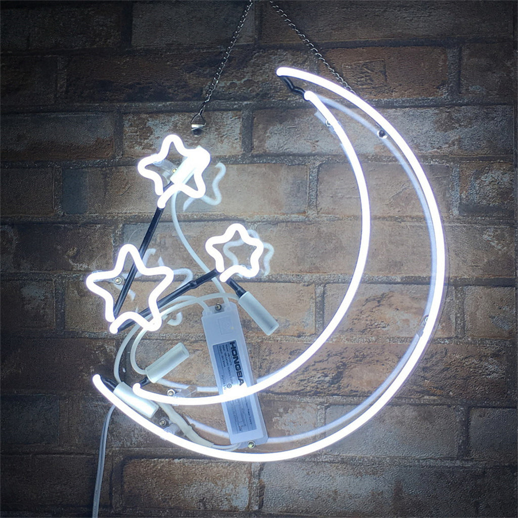 Moon and Stars Neon Light Sign Neon Signs Land