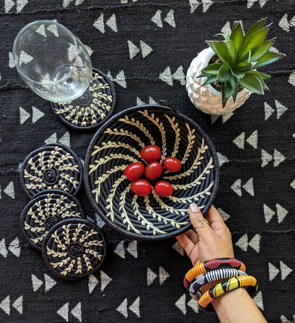 Small Woven Raffia African Baskets {Multiple Colors}