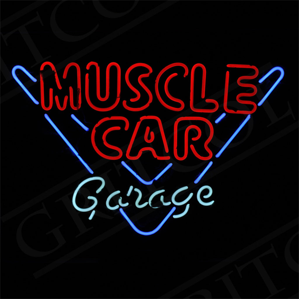 Muscle Car Garage Neon Ligth Sign Neon Signs Land