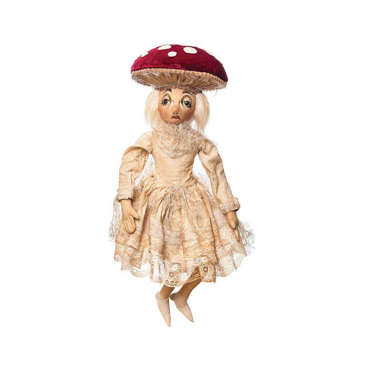 Myra Mushroom Gathered Traditions Art Doll by Joe Spencer Quirks!