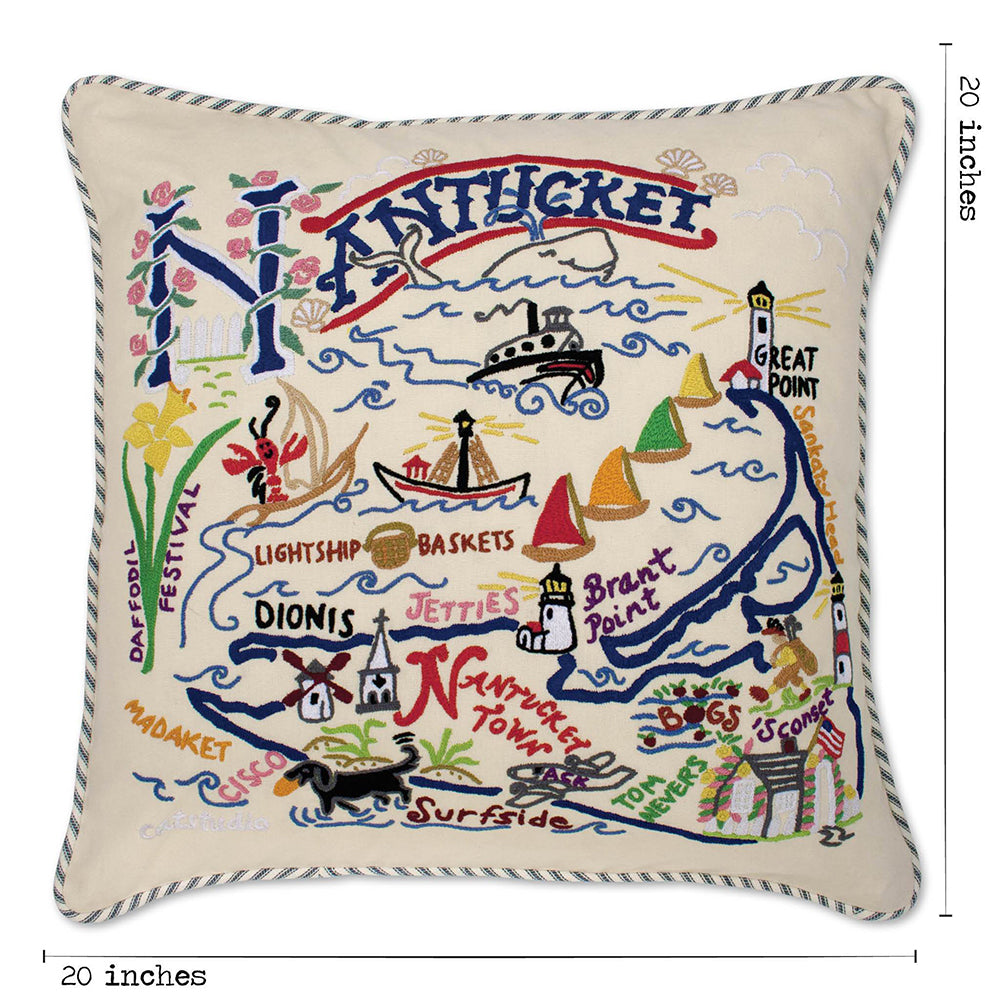Nantucket Hand-Embroidered Pillow Quirks!