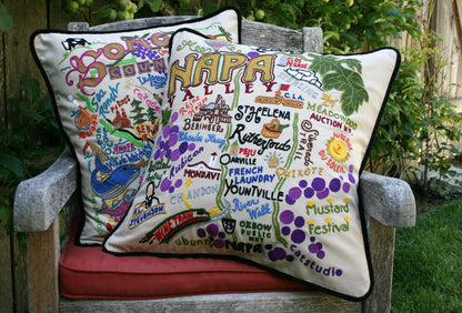 Napa Valley Hand-Embroidered Pillow Quirks!