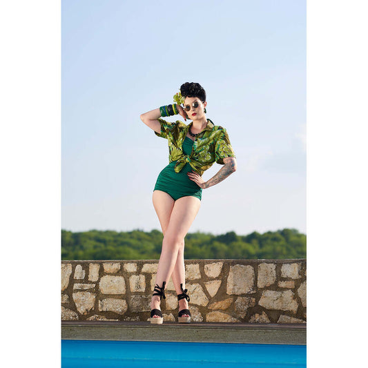 Narrow Chartreuse Fakelite Medium Bangle by Splendette