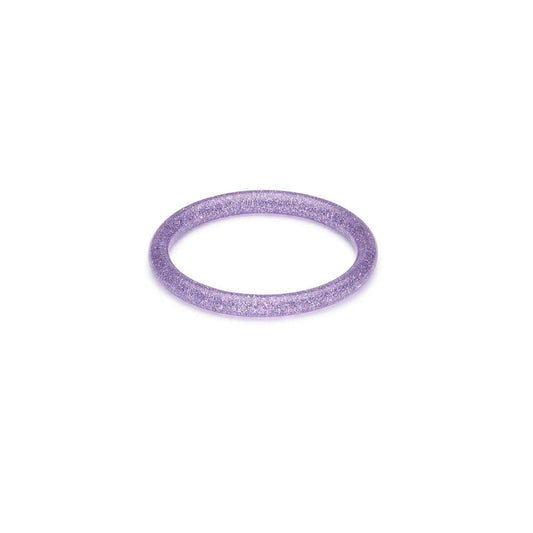 Narrow Lilac Glitter Medium Bangle by Splendette