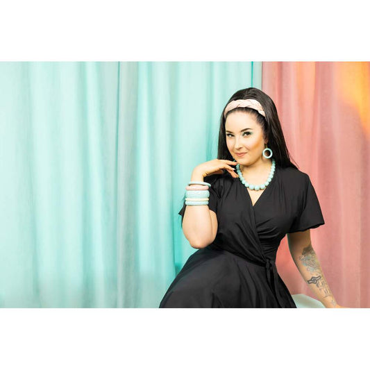 Narrow Surf Heavy Carve Medium Bangle by Splendette