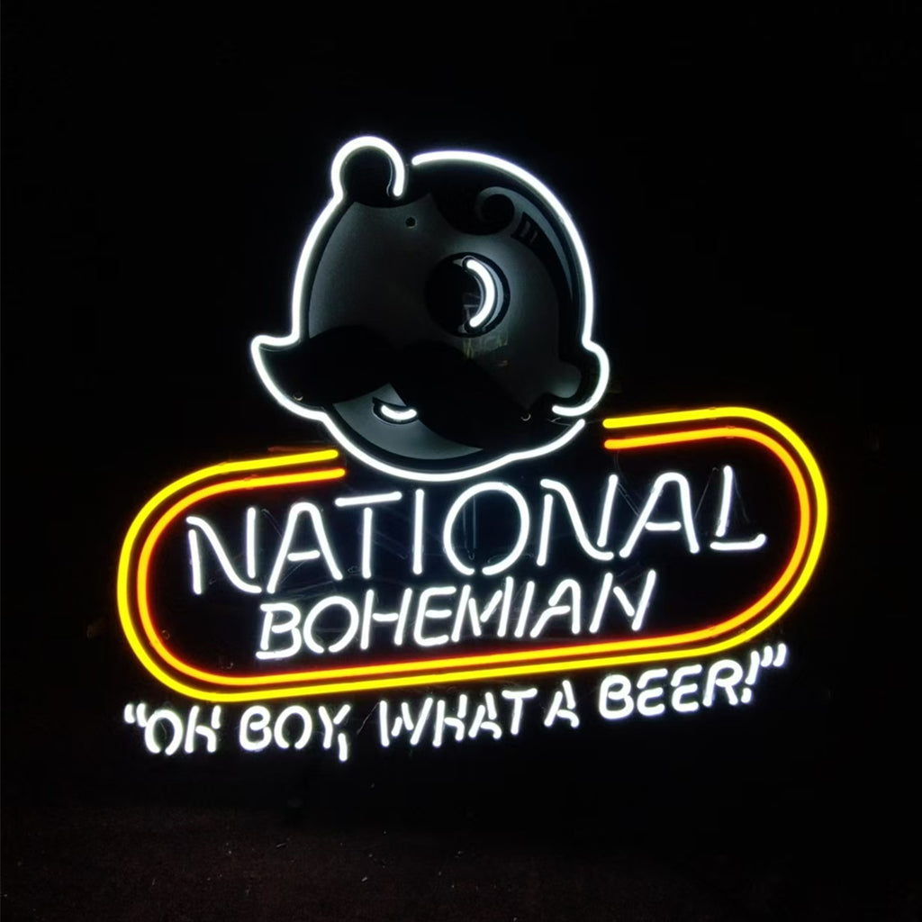National Bohemian "Oh Boy,What a Beer!“ Neon Signs Light Neon Signs Land