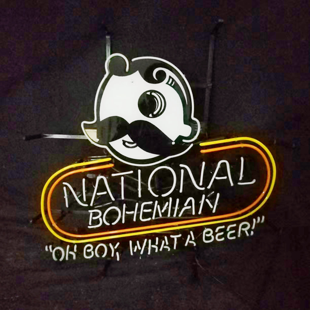 National Bohemian "Oh Boy,What a Beer!“ Neon Signs Light Neon Signs Land