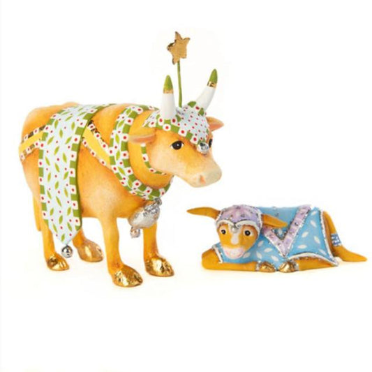 Nativity Cow & Calf Mini Figures by Patience Brewster Quirks!