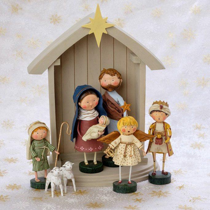 Nativity Manger Christmas Lori Mitchell Collectible Figurine Quirks!