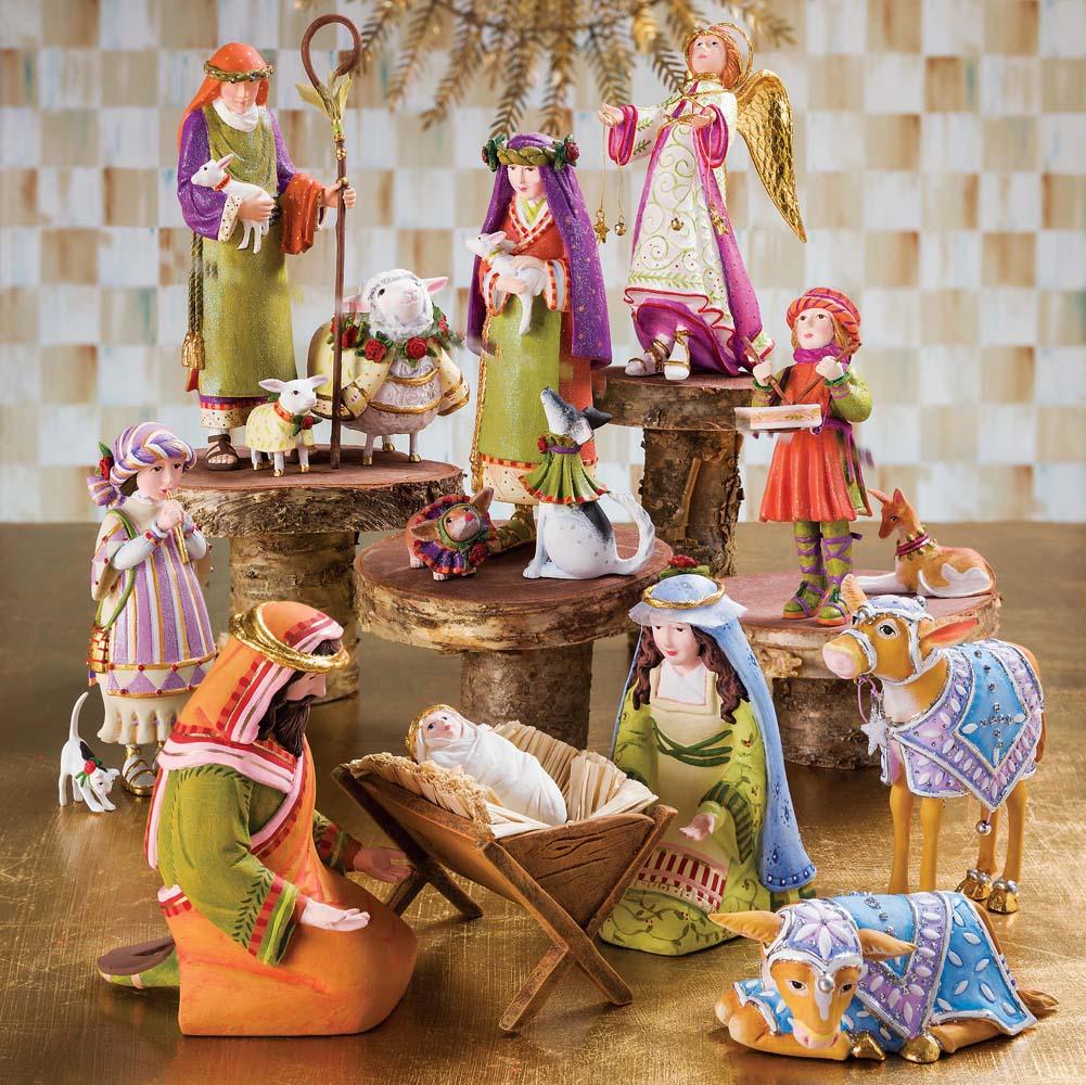 Nativity Shepherdess with Dog Figures by Patience Brewster Quirks!