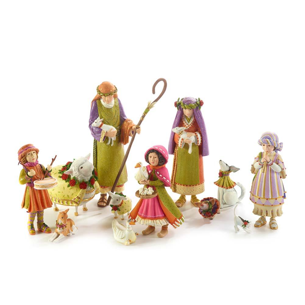 Nativity Shepherdess with Dog Figures by Patience Brewster Quirks!
