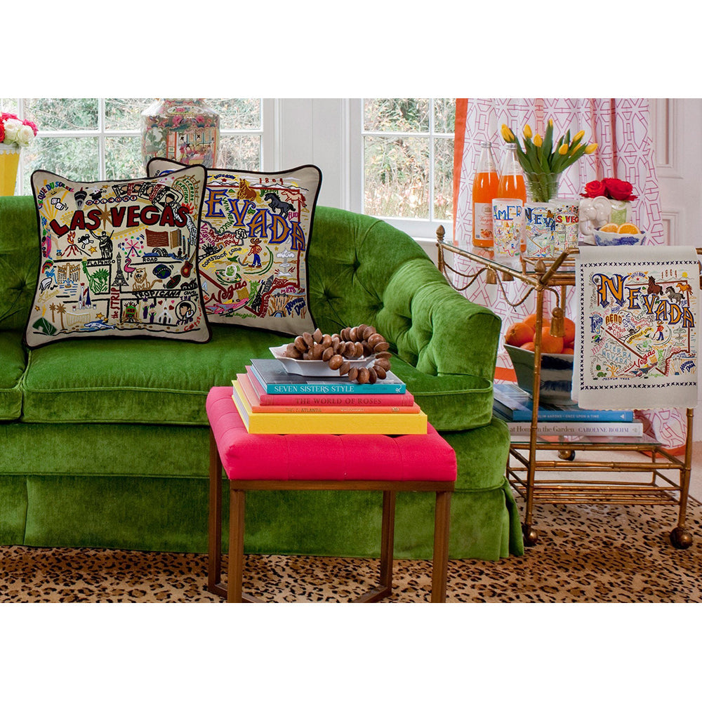 Nevada Hand-Embroidered Pillow Quirks!